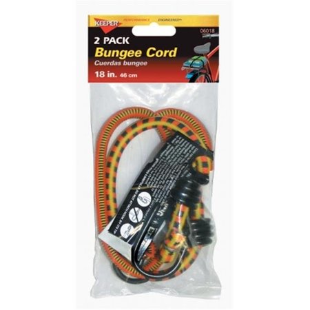 HAMPTON PRODUCTS KEEPER Hampton Products Keeper 06018 2 Pack 18 in. Bungee Stretch Cords 6018